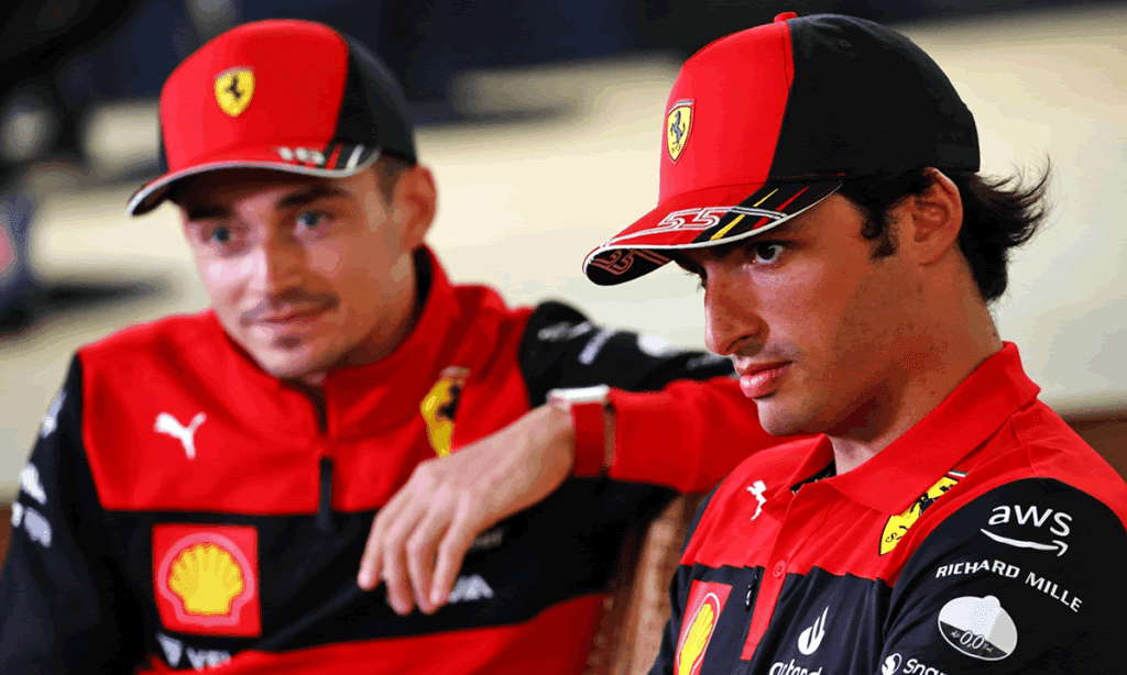 The Ferrari pilots, Charles Leclerc and Carlos Sainz